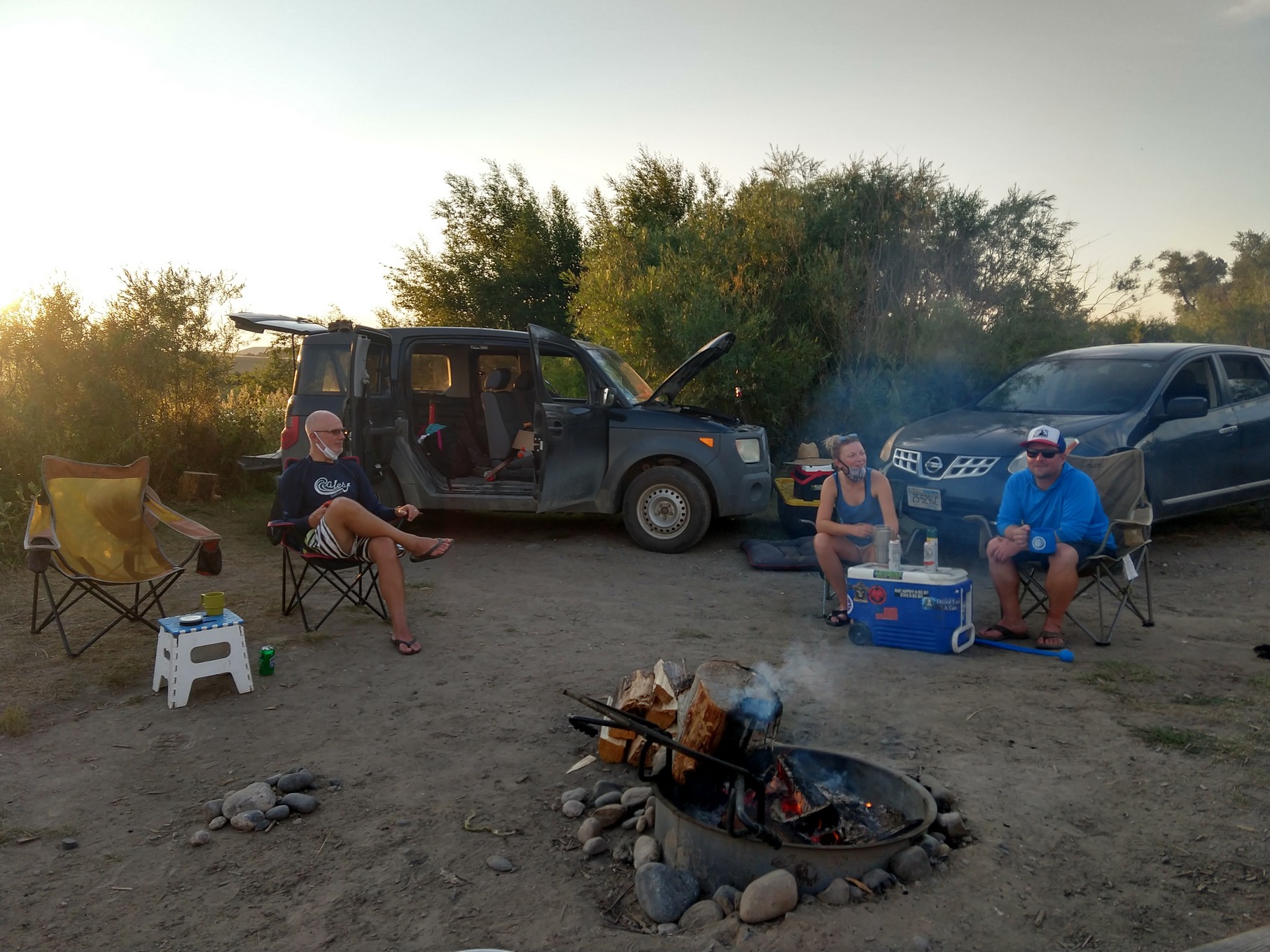 Camping in MT with Serena, Kurt & Heidi, USA